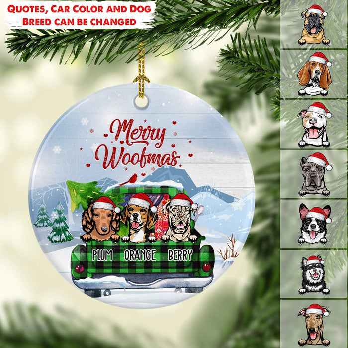 Gosszy All Roads Lead Home For Christmas, Dog Lovers Gift, Christmas Gift, Ornament, Truck Ornament Ornament