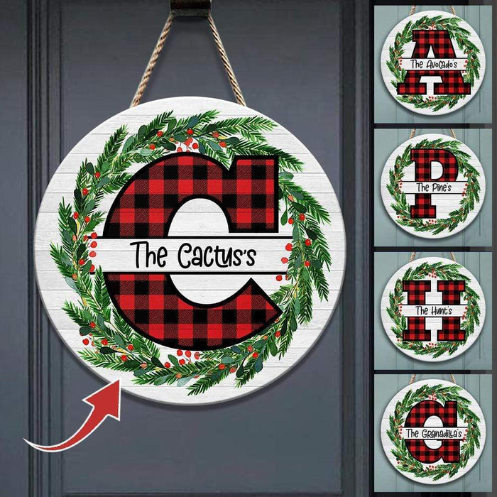 Gosszy Alphabet Wood Sign Family Gift Door Sign Door Sign 12 Inch