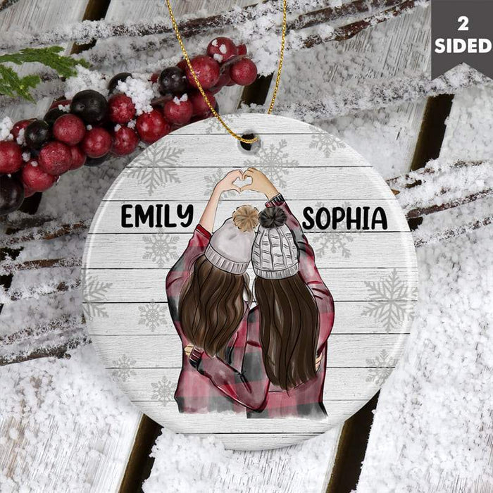 Gosszy Bestie Forever Ornament, Bestie Gift, Christmas Gift Ornaments Pack 1