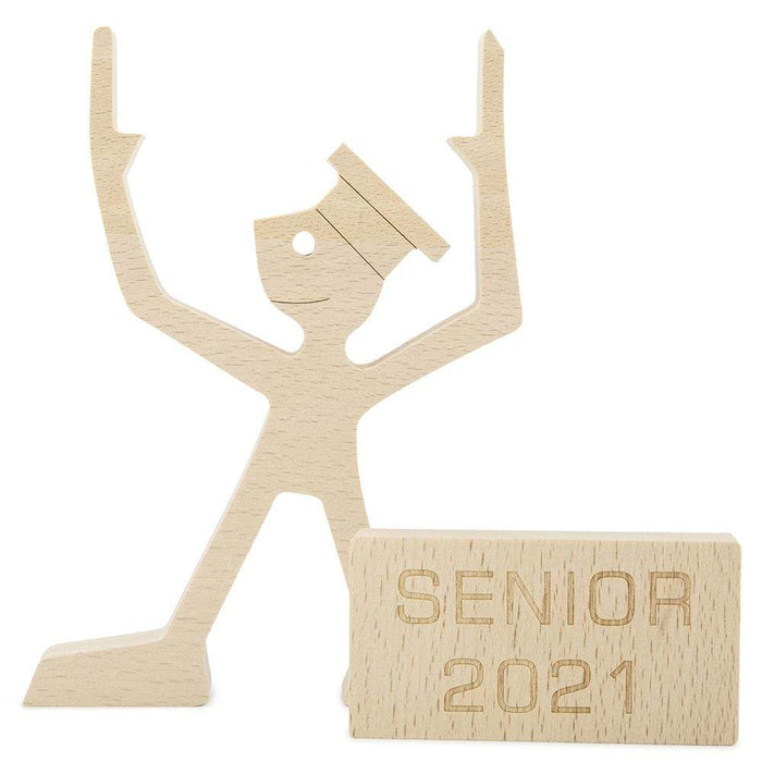 Gosszy Class of 2021 Graduation Wooden Sculpture Gifts, Senior Graduate 2021, Perfect Gifts For Decoration wood sculpture
