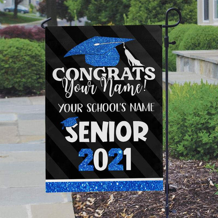 Gosszy Custom Best Gift Idea Graduation Flag, Decor Yard, Senior Gift Garden Flag