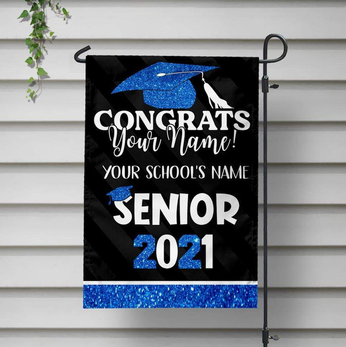Gosszy Custom Best Gift Idea Graduation Flag, Decor Yard, Senior Gift Garden Flag
