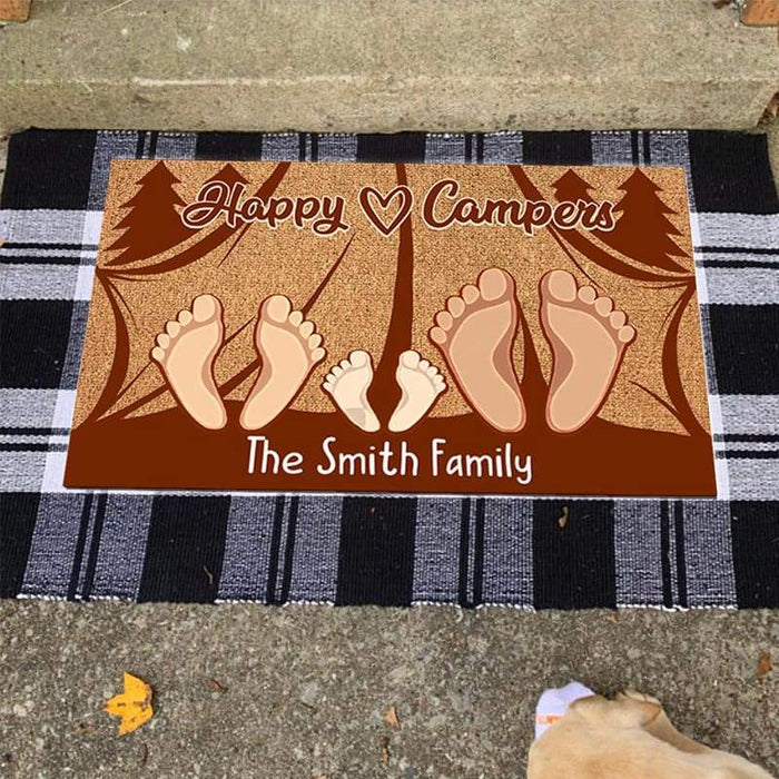 Gosszy Custom Camping Doormat, Camping Gift, House Warming Gifts Doormat 15x24in-40x60cm