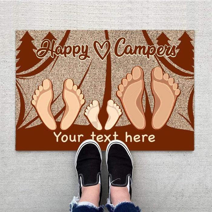 Gosszy Custom Camping Doormat, Camping Gift, House Warming Gifts Doormat