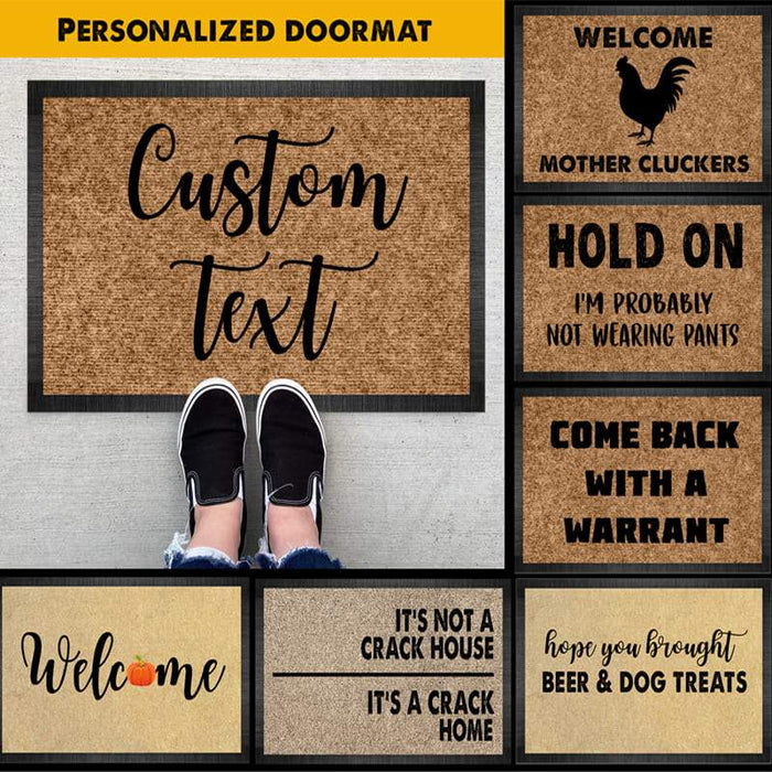 Gosszy Custom Funny Doormat, Outdoor doormat, Funny Mat, Fall Decor Doormat
