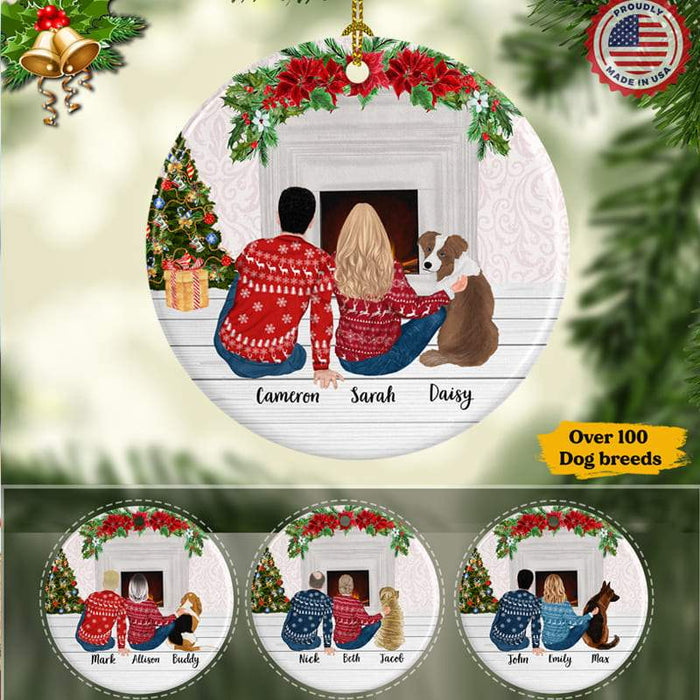 Gosszy Custom Ornament, Dog Lover Gift, Christmas Ornament With Family Ornaments Pack 1