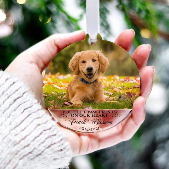Gosszy Custom Photo Pet Acrylic Ornaments, Dog Lover Gift, Cat Lover Gift, Christmas Gift Acrylic Ornament