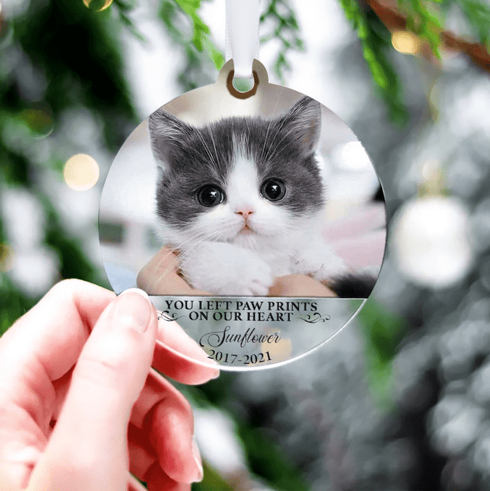 Gosszy Custom Photo Pet Acrylic Ornaments, Dog Lover Gift, Cat Lover Gift, Christmas Gift Acrylic Ornament