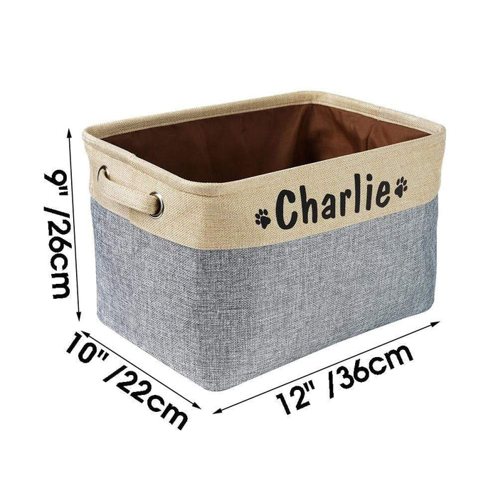Gosszy CustomDog Toys Bin Storage, Dog Lovers Gift Storage