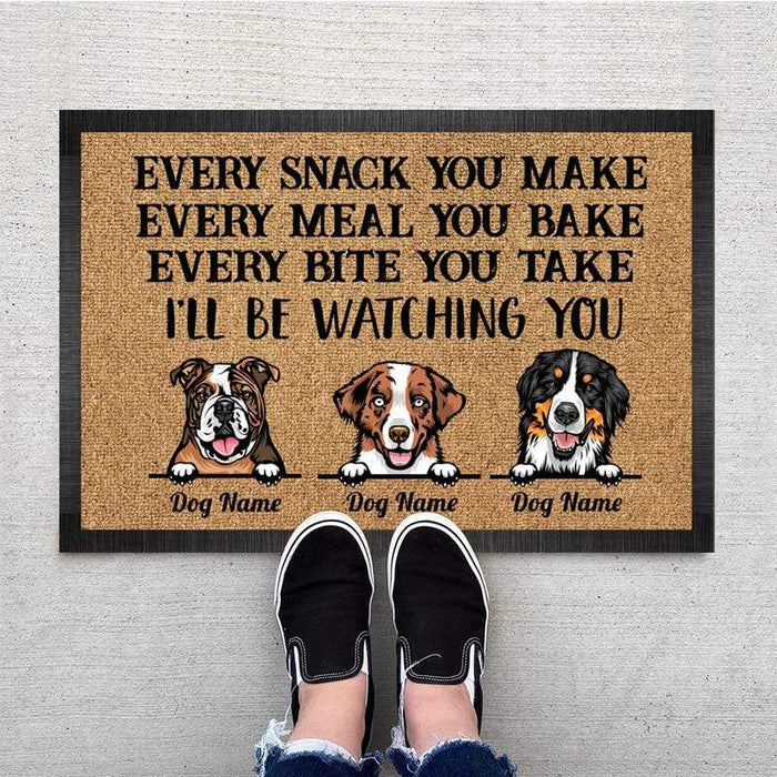 Gosszy Every Snack You Make Cartoon Dog, Housewarming Gift, Home Decoration, Dog Lover Gift Doormat 15x24in-40x60cm