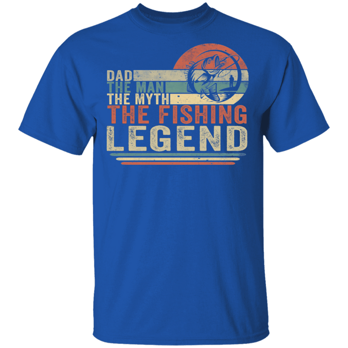 CustomCat Gosszy - Dad the legend fishing Apparel G500 5.3 oz. T-Shirt / Royal / S