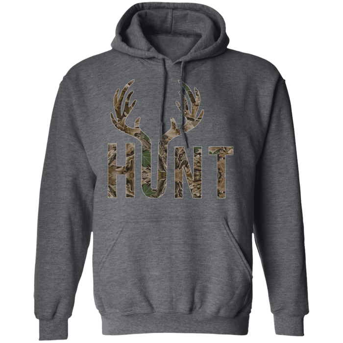 CustomCat Gosszy - Deer Hunting - tshirt Apparel G185 Gildan Pullover Hoodie 8 oz. / Dark Heather / S