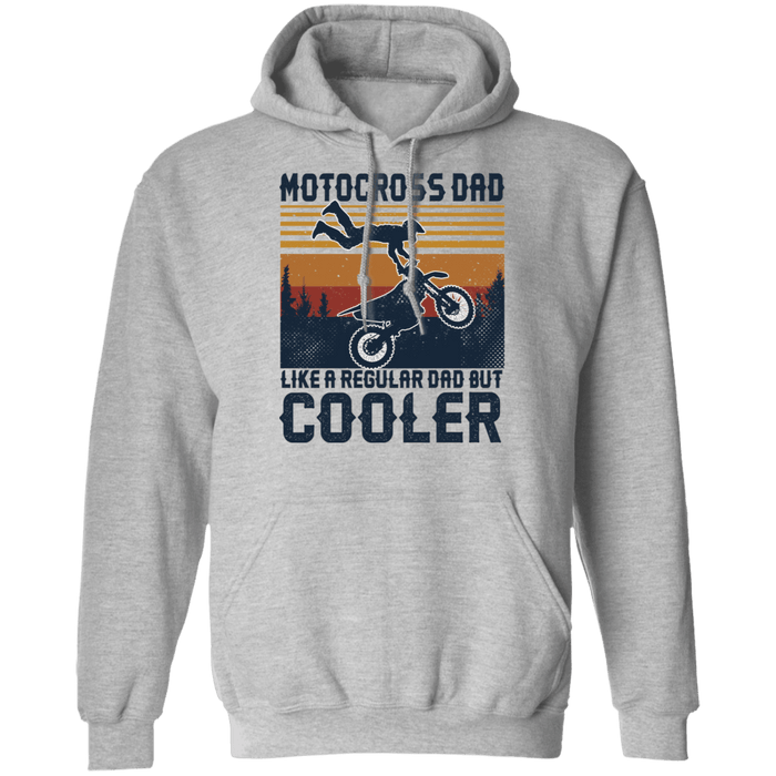 CustomCat Gosszy - Motocross Dad Cooler Apparel G185 Pullover Hoodie 8 oz. / Sport Grey / S