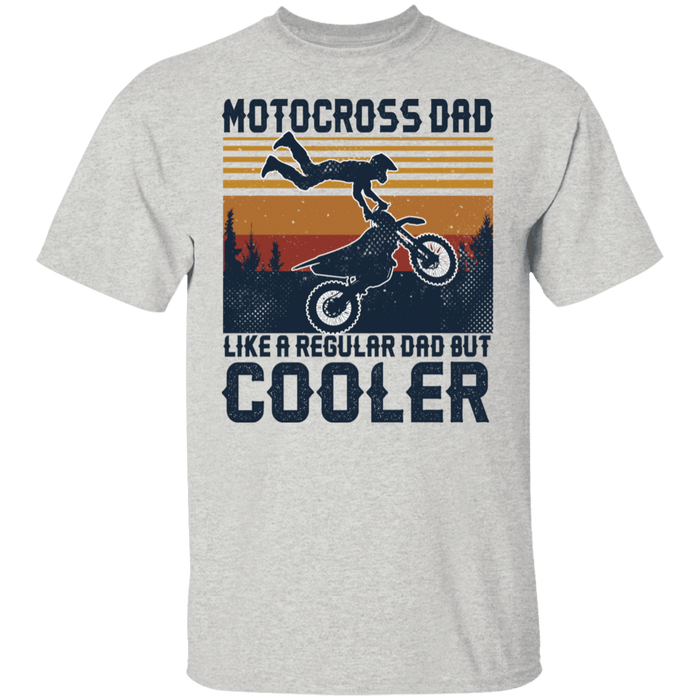 CustomCat Gosszy - Motocross Dad Cooler Apparel G500 5.3 oz. T-Shirt / Ash / S