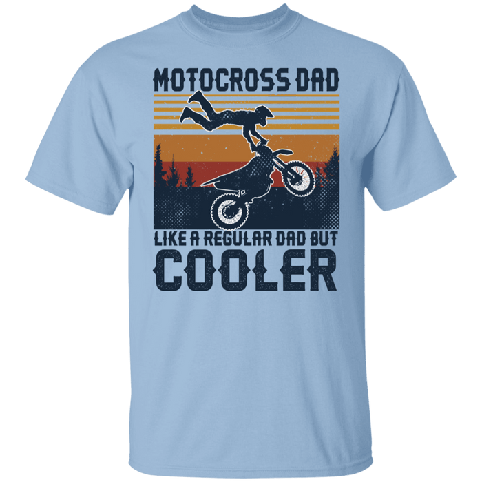 CustomCat Gosszy - Motocross Dad Cooler Apparel G500 5.3 oz. T-Shirt / Light Blue / S