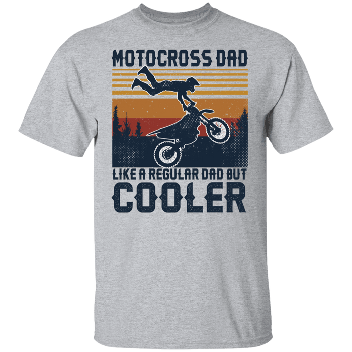 CustomCat Gosszy - Motocross Dad Cooler Apparel G500 5.3 oz. T-Shirt / Sport Grey / S
