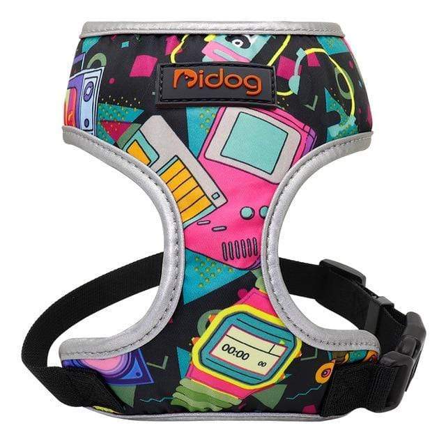 Gosszy Gosszy - Nylon Dog Cat Harness Printed Harness Puppy Small Dogs as picture / S