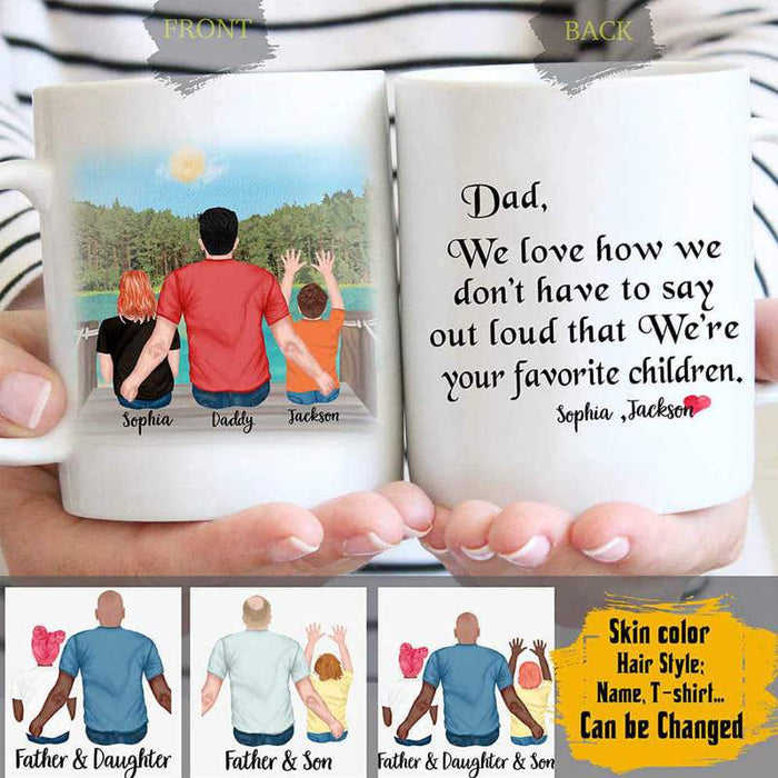 Gosszy Gosszy - Personalized Fathers day gift from Daughter & Son mug 11oz
