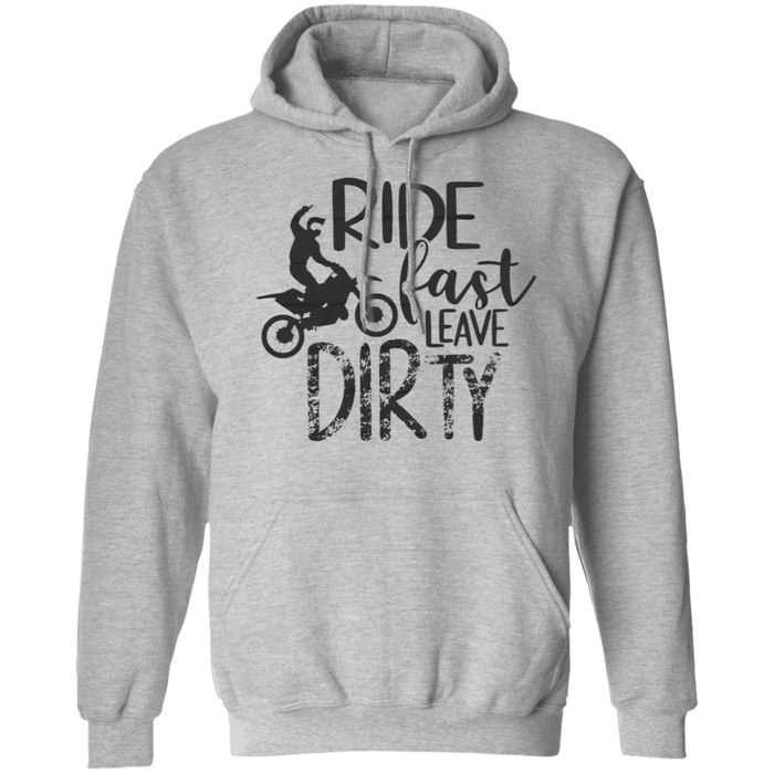 CustomCat Gosszy - Ride Fast motocross Apparel G185 Pullover Hoodie 8 oz. / Sport Grey / S