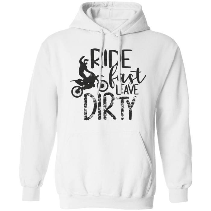 CustomCat Gosszy - Ride Fast motocross Apparel G185 Pullover Hoodie 8 oz. / White / S