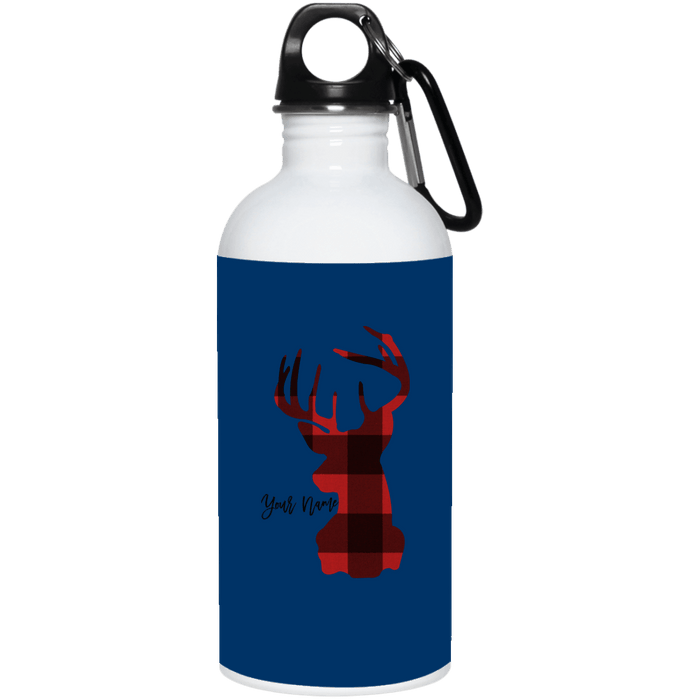 CustomCat Gosszy - WhiteWaterBottle_hunting Apparel 23663 20 oz. Stainless Steel Water Bottle / Royal / One Size