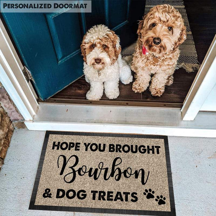 Gosszy Hope You Brought Dog Treats Doormat, Dog Lover Gift Doormat