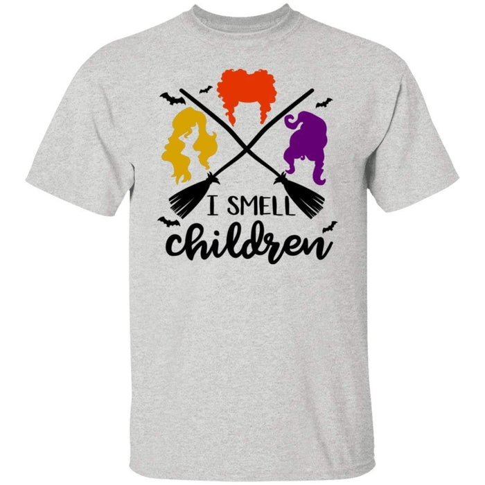 CustomCat I Smell Children T-shirt, Halloween Gift Apparel Basic T-Shirt / Ash / S