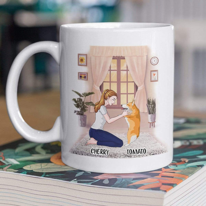 Gosszy Living My Best Dog Mama Life, Dog Lover Gift, Coffee Mug For Dog Lovers, Gift For Mother's Day mug