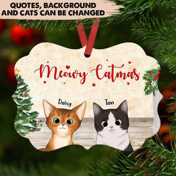Gosszy Mewy Catmas, Cat Lover Gift, Christmas Gift, Ornament, Cat Christmas Ornament Ornament One Size / MDF
