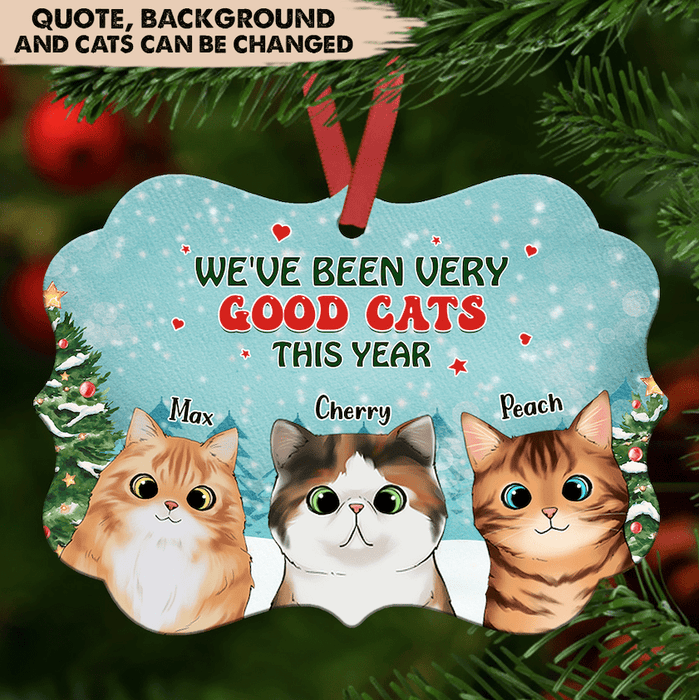 Gosszy Mewy Catmas, Cat Lover Gift, Christmas Gift, Ornament, Cat Christmas Ornament Ornament One Size / MDF