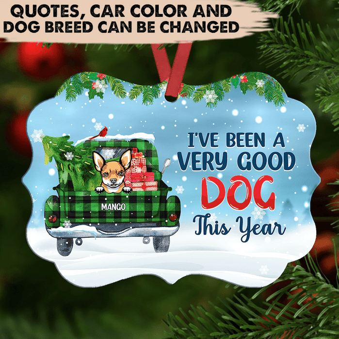 Gosszy Tis The Season To Be Jolly, Dog Lovers Gift, Christmas Gift, Ornament, Dog Christmas Ornament Ornament MDF / One Size