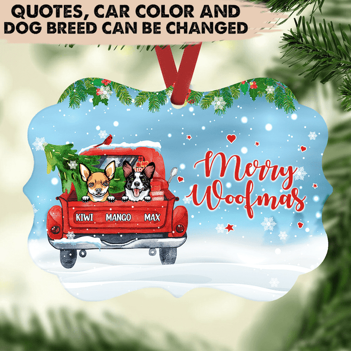 Gosszy Tis The Season To Be Jolly, Dog Lovers Gift, Christmas Gift, Ornament, Dog Christmas Ornament Ornament MDF / One Size