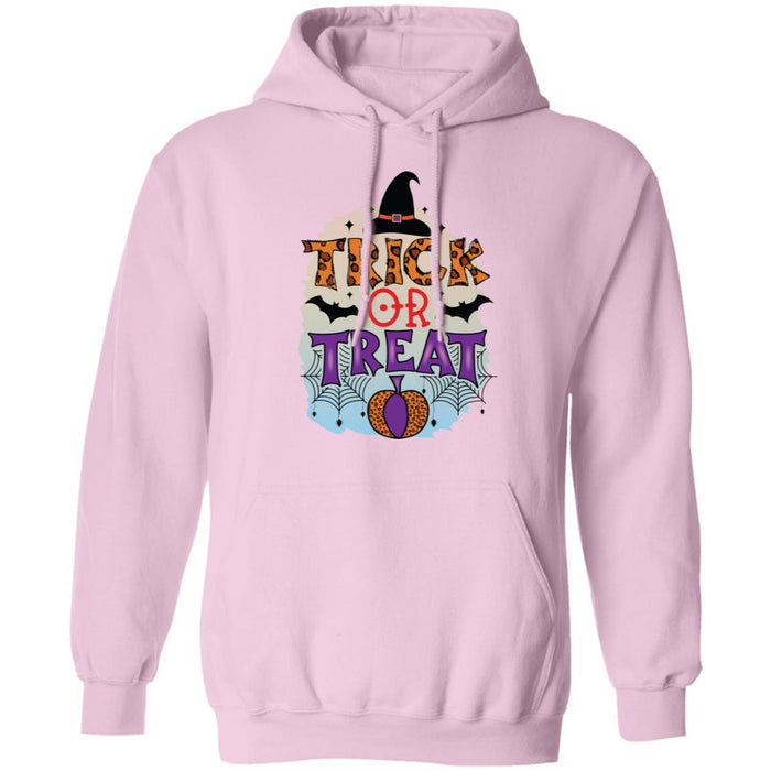 CustomCat Trick Or Treak, Perfect Gift Halloween For Family Apparel Z66 Pullover Hoodie / Light Pink / S