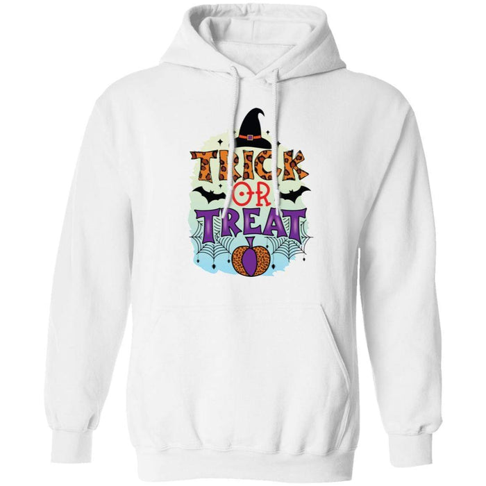 CustomCat Trick Or Treak, Perfect Gift Halloween For Family Apparel Z66 Pullover Hoodie / White / S