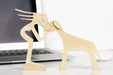 Gosszy A Stand Woman with Floppy Ears Long Tail Dog Wood Sculpture, Dog Lovers Gift , Home Decor 17 wood sculpture