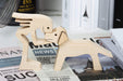 BOBO A Stand Women with V-shaped Floppy Ears and Long Tail Dog Wood Sculpture, Dog Lovers Gifts, Home Decor 12 wood sculpture
