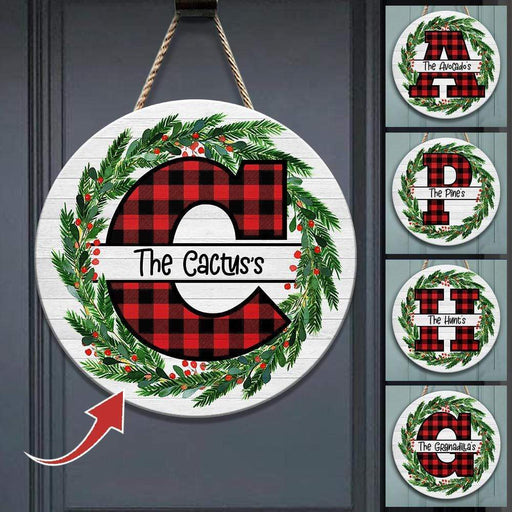 Gosszy Alphabet Wood Sign Family Gift Door Sign Door Sign 12 Inch