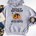 Gosszy Buckle Up Buttercup Tshirt, Camping Gift, Halloween Gift Tshirt Pullover Hoodie / Sport Grey Color / S