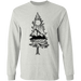 CustomCat Camping Hik Mountain Apparel G240 LS Ultra Cotton T-Shirt / Ash / S