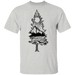 CustomCat Camping Hik Mountain Apparel G500 5.3 oz. T-Shirt / Ash / S