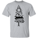 CustomCat Camping Hik Mountain Apparel G500 5.3 oz. T-Shirt / Sport Grey / S