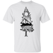 CustomCat Camping Hik Mountain Apparel G500 5.3 oz. T-Shirt / White / S