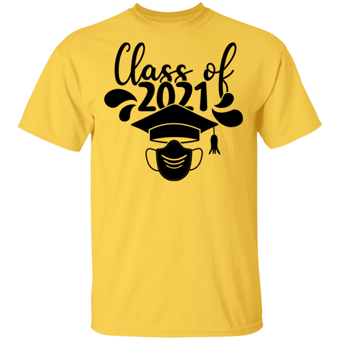 CustomCat Class of 2021-2, graduation shirt, graduation gift Apparel G500 5.3 oz. T-Shirt / Daisy / S