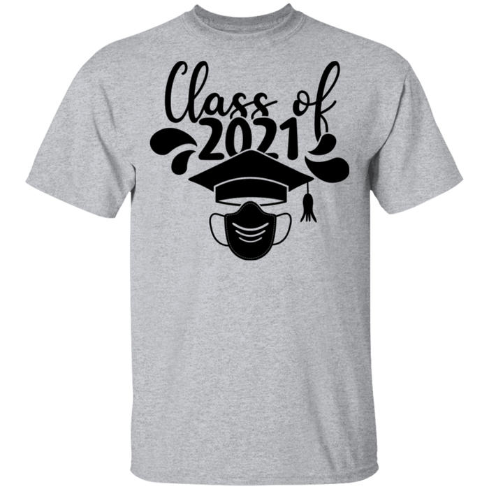 CustomCat Class of 2021-2, graduation shirt, graduation gift Apparel G500 5.3 oz. T-Shirt / Sport Grey / S