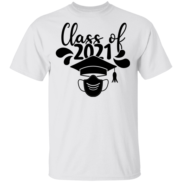 CustomCat Class of 2021-2, graduation shirt, graduation gift Apparel G500 5.3 oz. T-Shirt / White / S