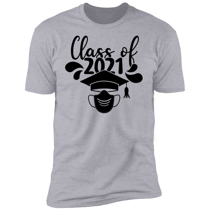 CustomCat Class of 2021-2, graduation shirt, graduation gift Apparel Z61 Premium Short Sleeve T-Shirt / Heather Grey / X-Small