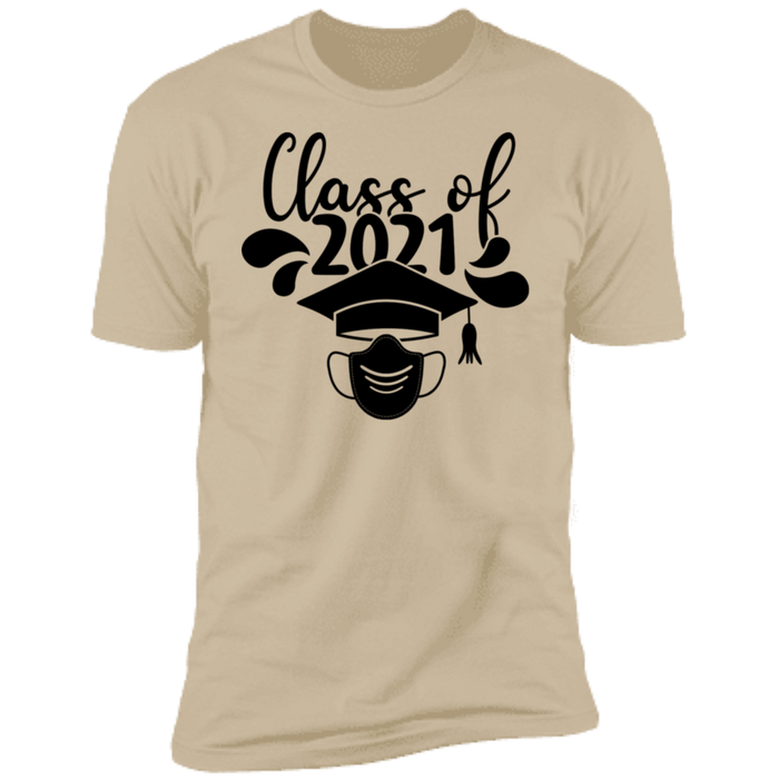 CustomCat Class of 2021-2, graduation shirt, graduation gift Apparel Z61 Premium Short Sleeve T-Shirt / Sand / X-Small