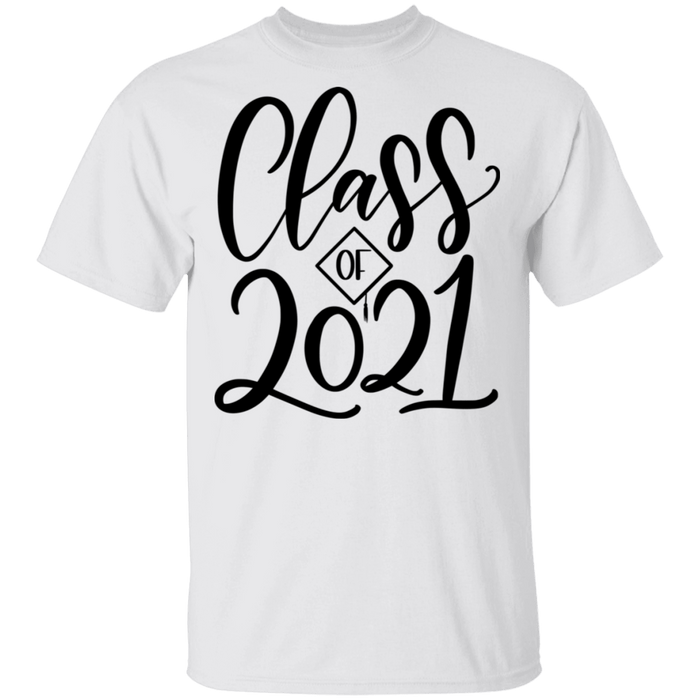 CustomCat Class of 2021-3, graduation shirt, graduation gift Apparel G500 5.3 oz. T-Shirt / White / S