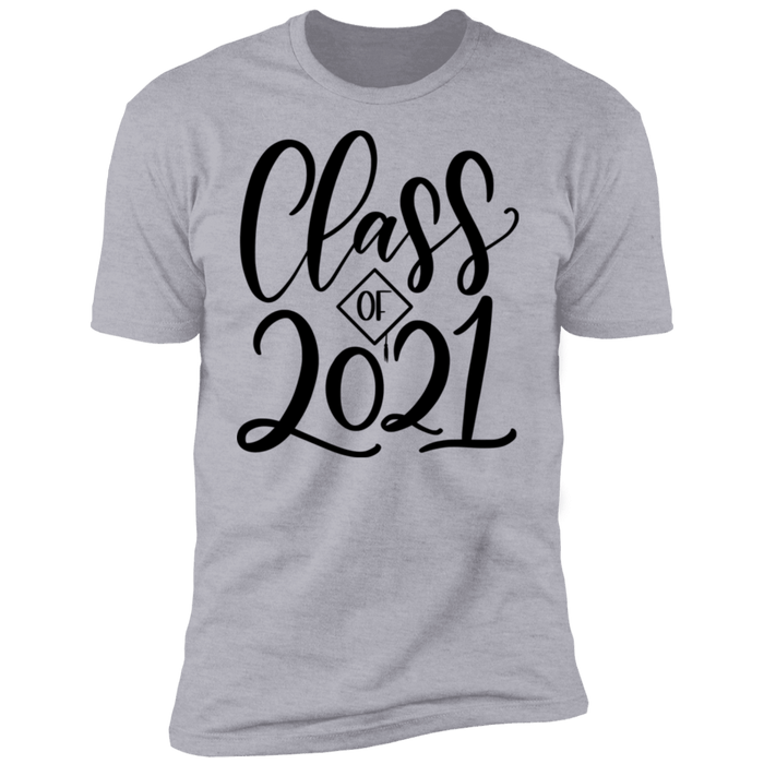 CustomCat Class of 2021-3, graduation shirt, graduation gift Apparel Z61 Premium Short Sleeve T-Shirt / Heather Grey / X-Small