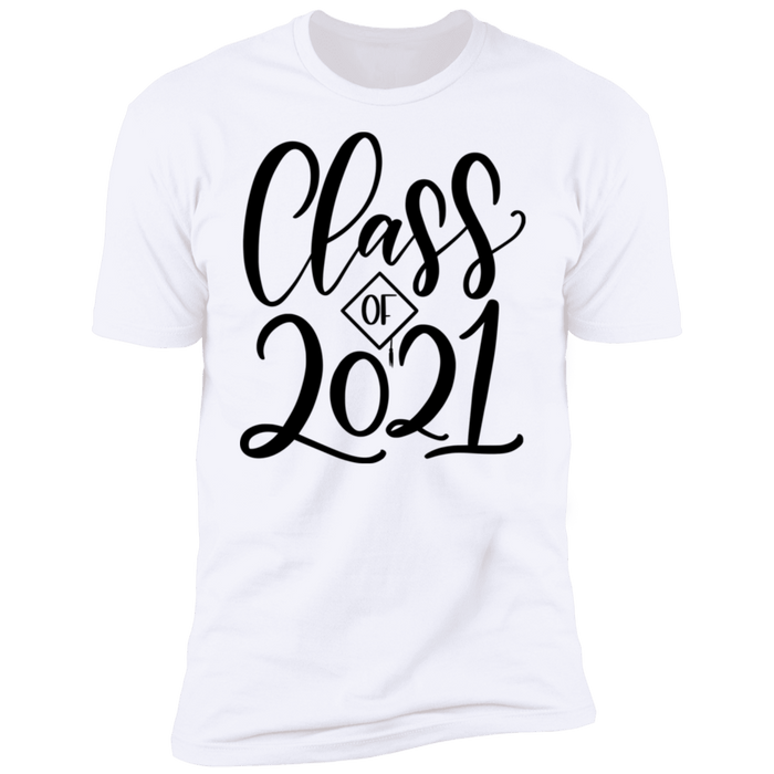 CustomCat Class of 2021-3, graduation shirt, graduation gift Apparel Z61 Premium Short Sleeve T-Shirt / White / X-Small